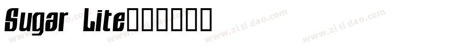 Sugar Lite字体转换